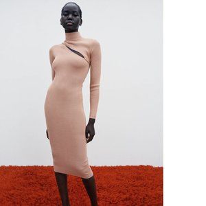 Zara Cut Out Knit Dress Size XS Small
